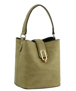 Fashion Twistlock Mini Bucket Bag GL0031 SAGE
